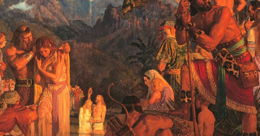 Restored Gospel of Jesus Christ: Alma Baptizing at the Waters of Mormon