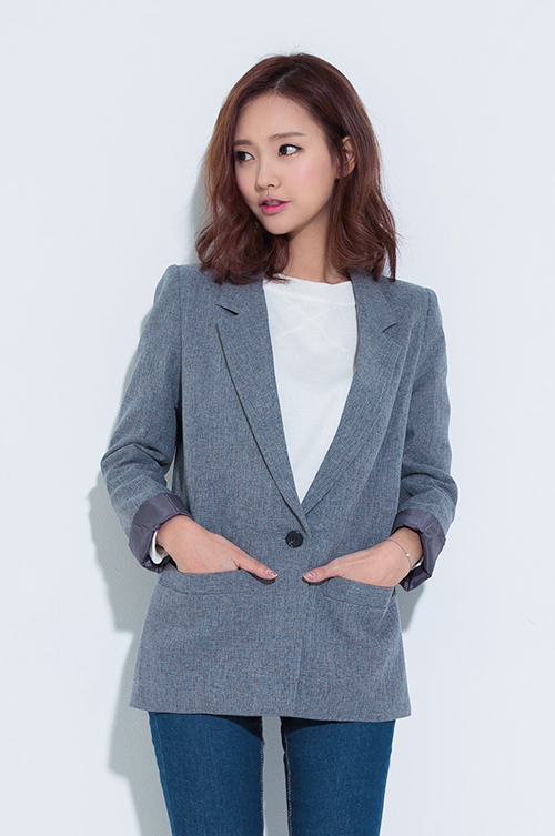 [Chuu] Single Buttoned Blazer | KSTYLICK - Latest Korean Fashion | K ...
