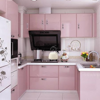 Koleksi Desain Dapur Minimalis Warna Pink Cantik Paling Banyak Diminati Koleksi Desain Dapur Minimalis Warna Pink