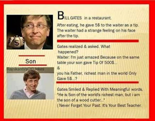 Bill gates and his son