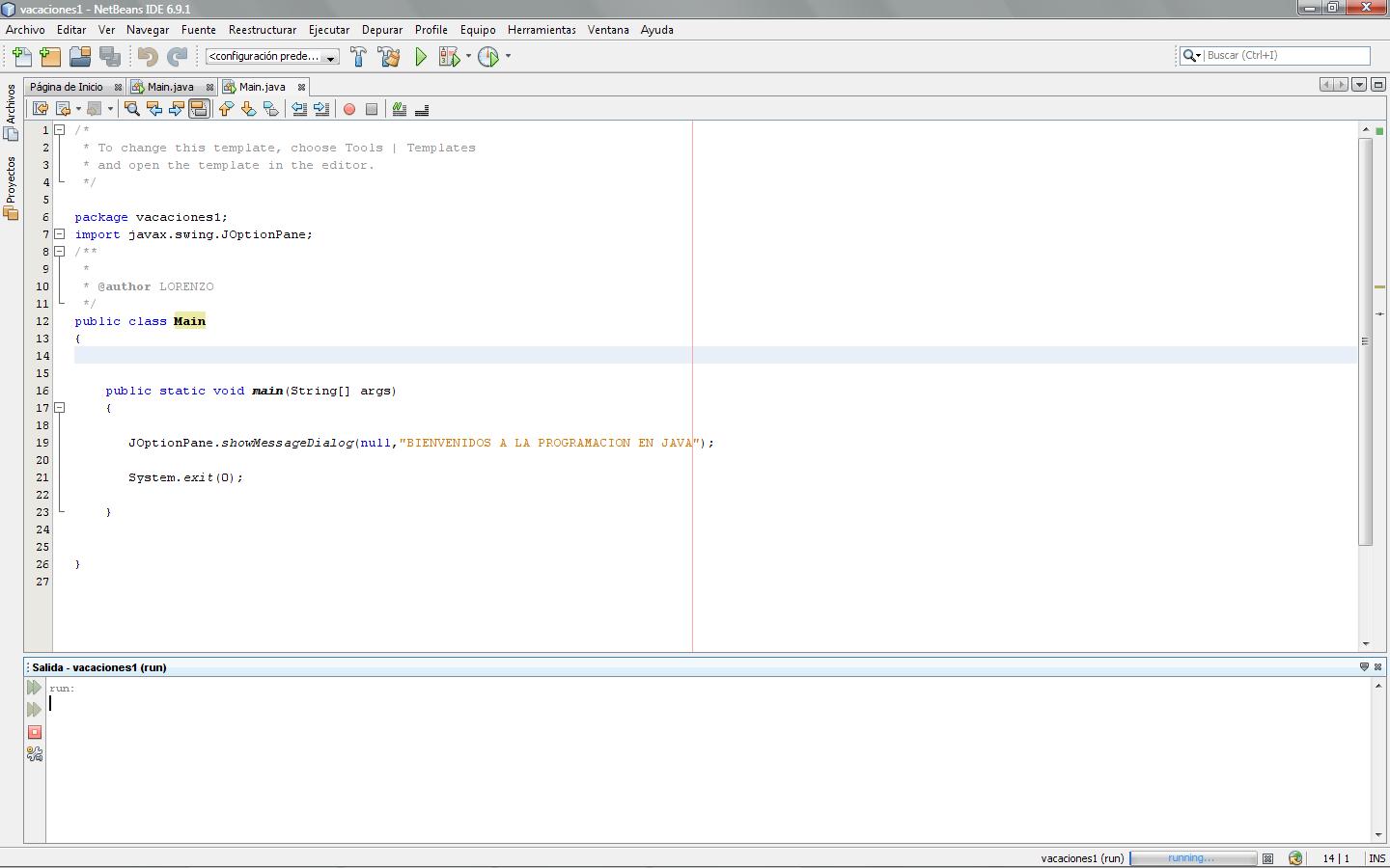 Java tutor