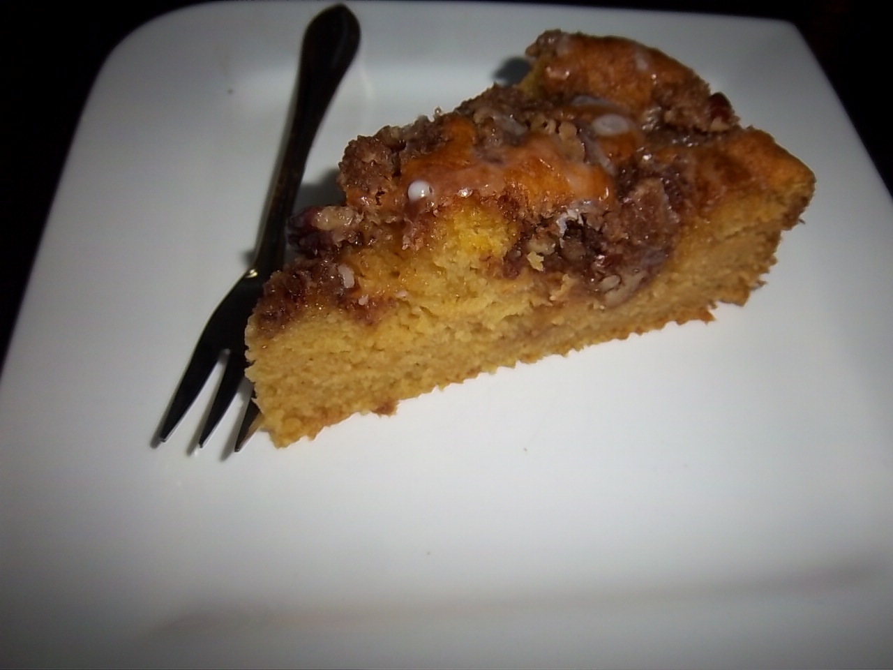 Zum heutigen Halloween Kürbis Pie mit Pekannuss- Streuseln. ( Pumpkin Pie)