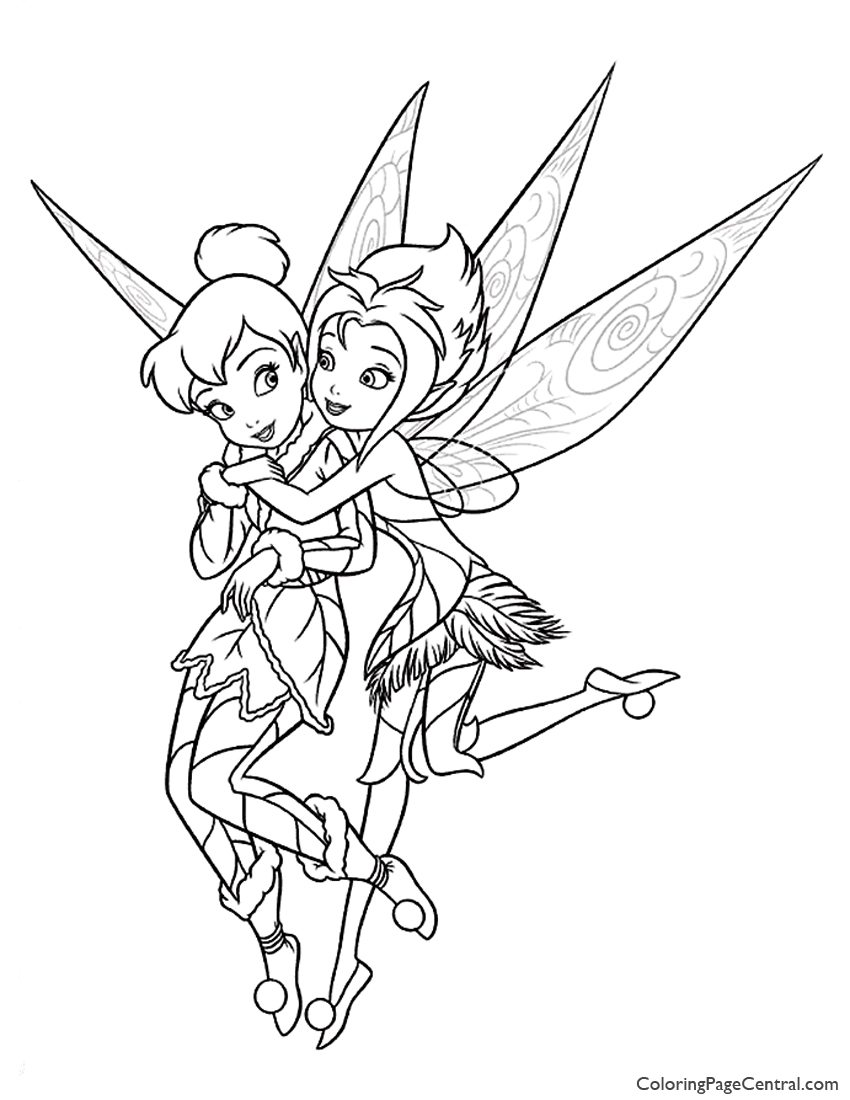 i love tinkerbell coloring pages - photo #14