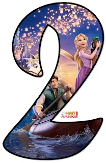 Abecedario de Flynn y Rapunzel en Barca. Flynn and Rapunzel Alphabet.