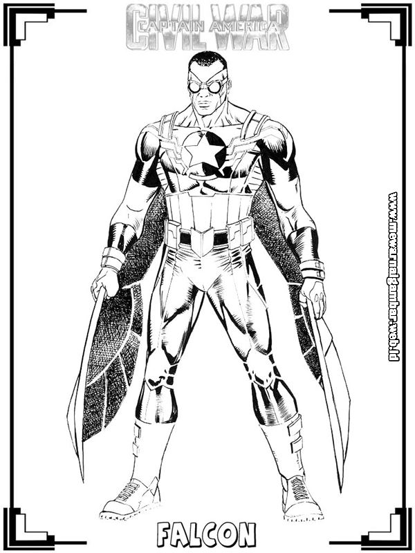 Mewarnai Gambar Captain America:Civil War | Mewarnai Gambar