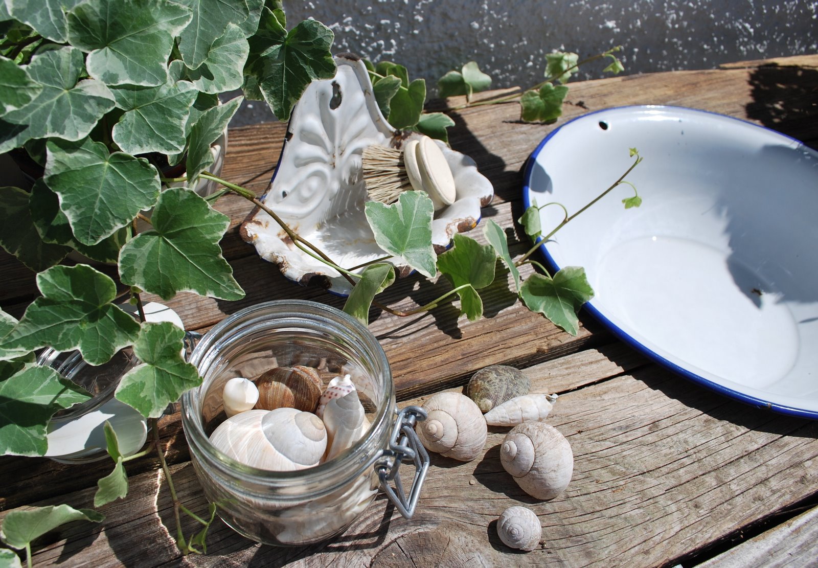 mamas kram Waschplatz im Garten