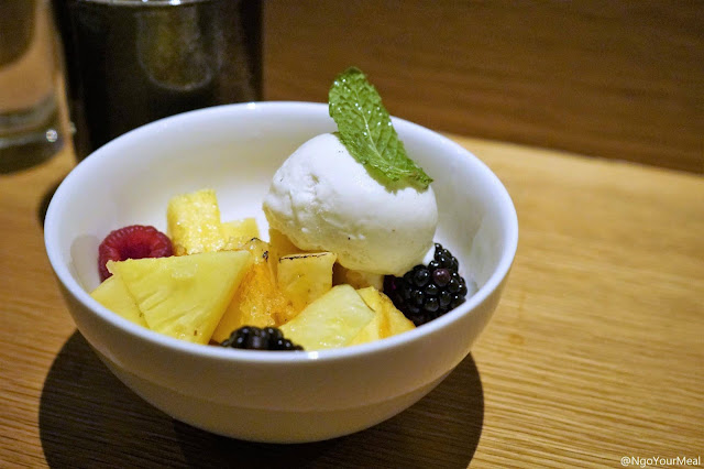 Pineapple Brûlée at DOMODOMO in New York City Pineapple Brûlée at DOMODOMO in New York City