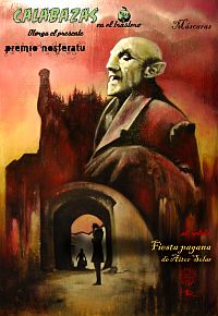 Premio Nosferatu Máscaras. Ahí en pequeñito pone el título del relato y mi nombre.