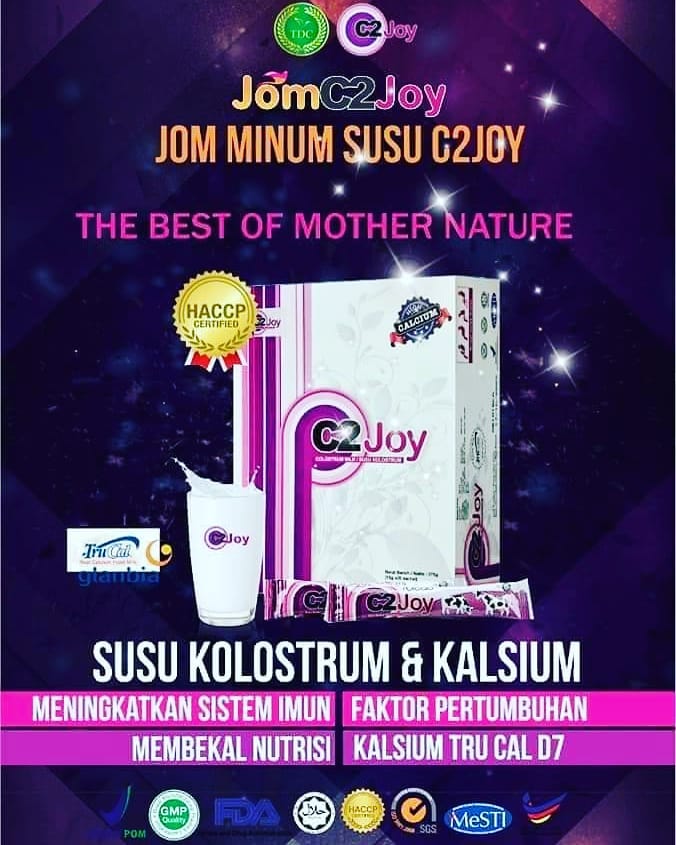 SUSU C2JOY (KOLOSTRUM + TRUCAL D7) SUSU KESIHATAN SEPANJANG HAYAT