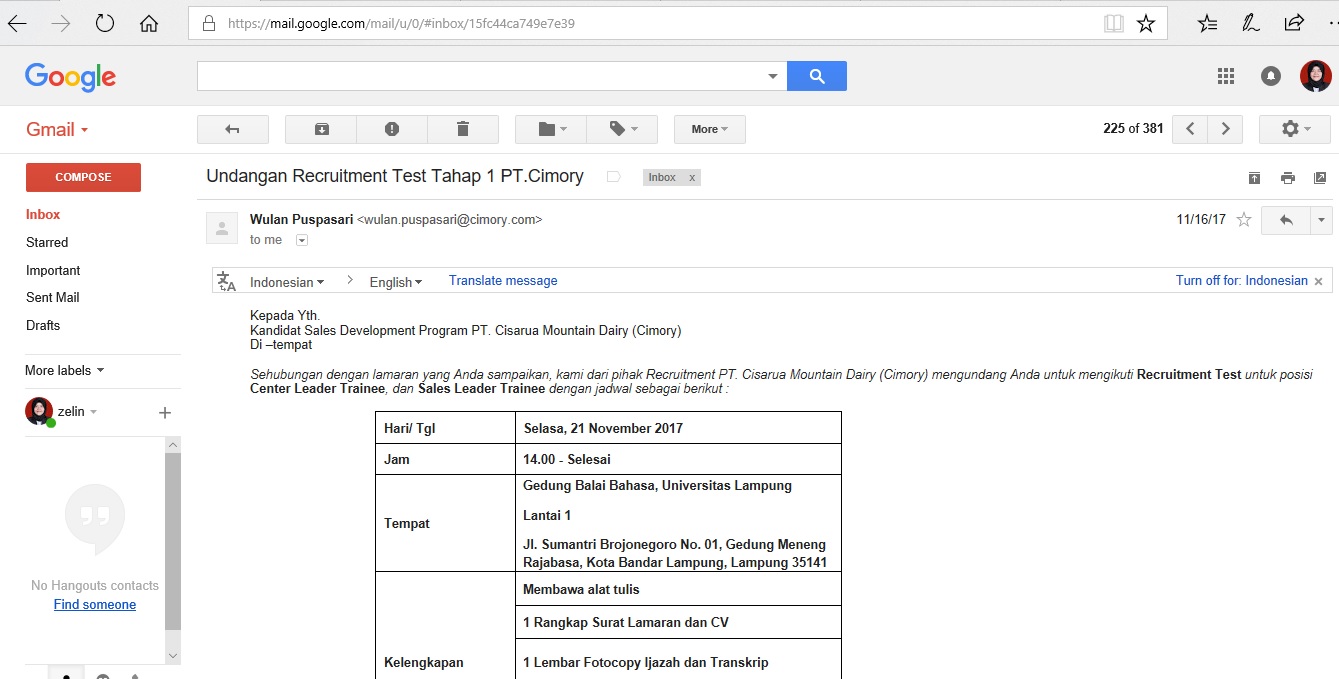 Pengalamanku Semoga Membantumu Pengalaman Tes Pt Cimory Group 21 November 2017