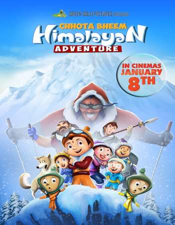 Poster Of Chhota Bheem Himalayan Adventure 2016 Hindi 300MB DVDRip 480p ESubs Watch Online Free Download Worldfree4u