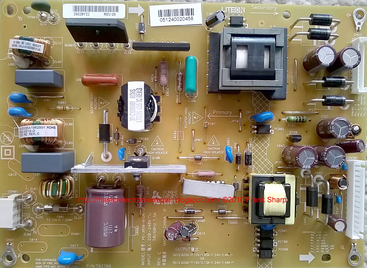 Master Electronics Repair ! REPAIR / SERVICING TV TOSHIBA 23RL933RB