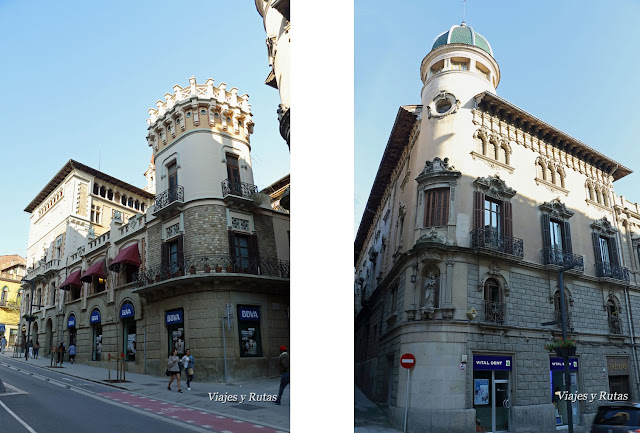 Edidficios de la Rambla del Hospital de Vic