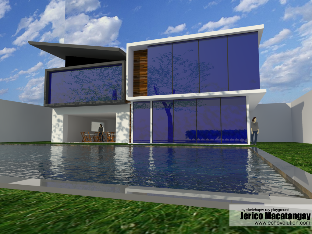  Modern  House  Design  2 My SketchUp  V Ray Playground