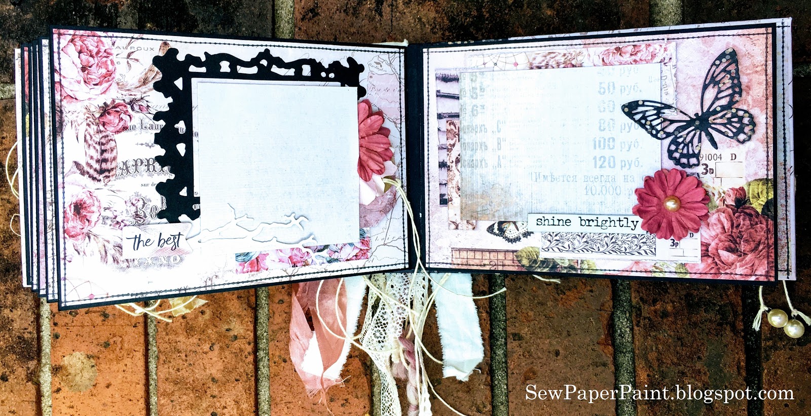 SewPaperPaint: Prima Wild and Free Mini Album Tutorial