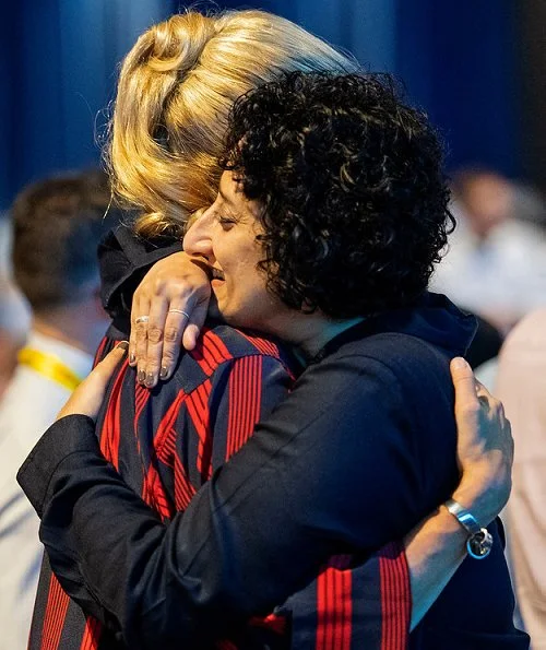 Princess Mabel of Orange-Nassau and Prince Harry, The Duke of Sussex attended the official opening of AIDS2018. Meghan Markle