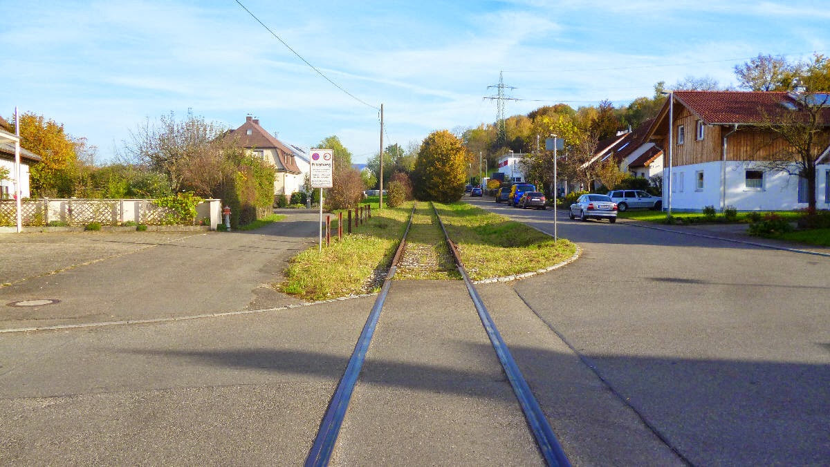 Betzinger Portfolio Ehemalige Gleisstraße der Gönninger Bahn