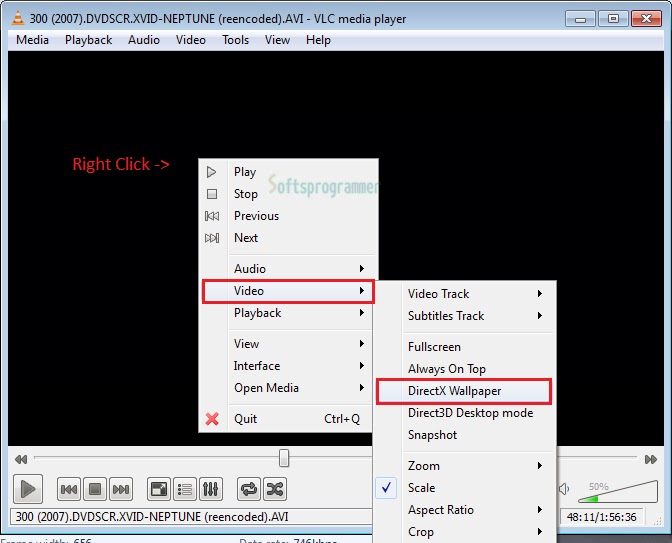 How to play Video as wallpaper using VLC Software Programming and PC