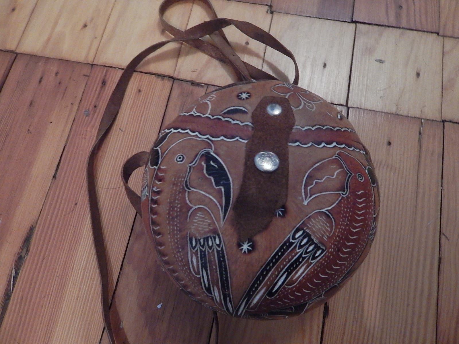 Around Our Southern Home and Garden Crafts How to Make a Gourd Purse