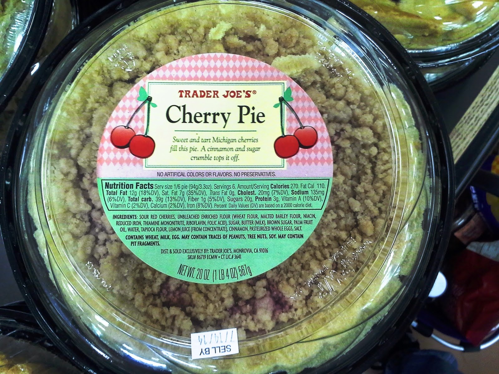 Exploring Trader Joe's Trader Joe's Cherry Pie