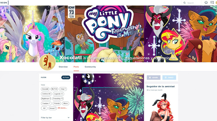 Patreon para los comics