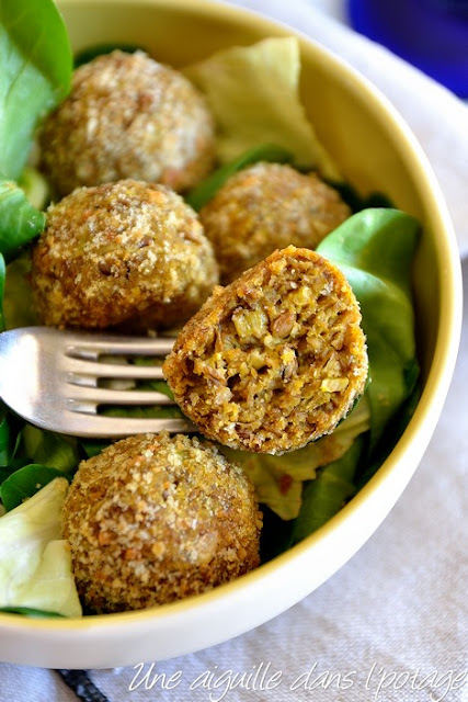 Boulettes végétariennes aux lentilles vertes