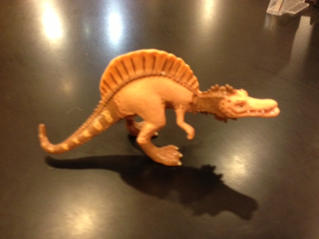 dinosaur with spine on head