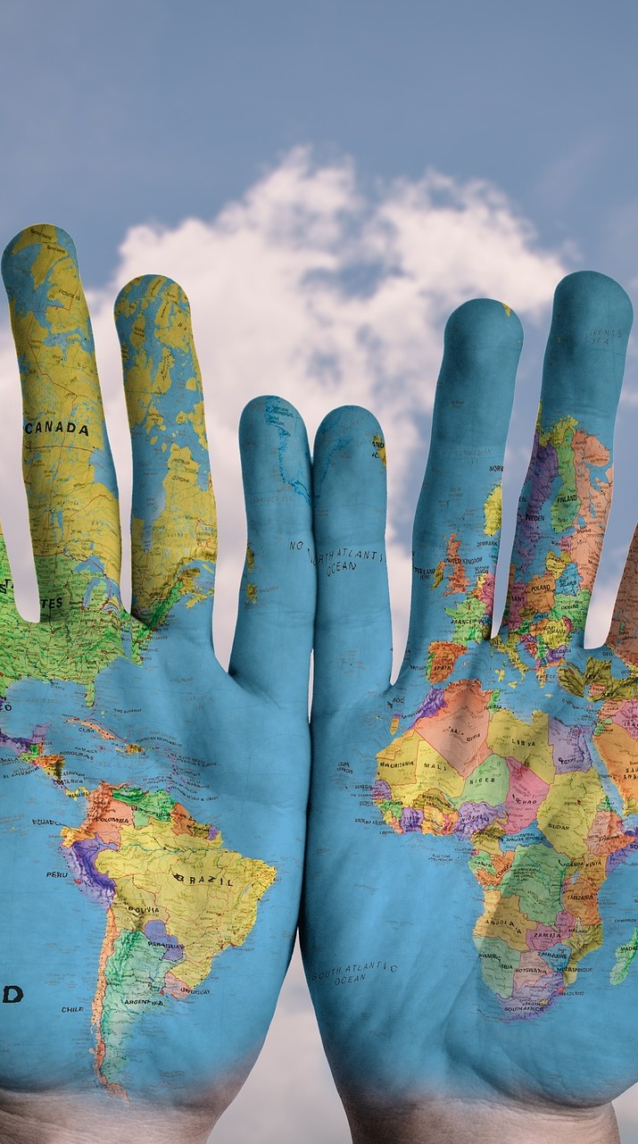 Hand map. Hand map.