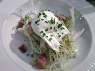 Salad with poached egg - Côte Edinburgh Salad with poached egg - Côte Edinburgh