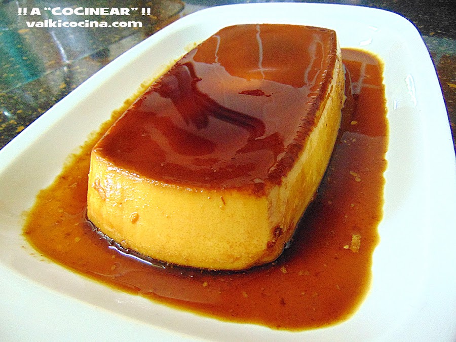 Flan de café y leche condensada