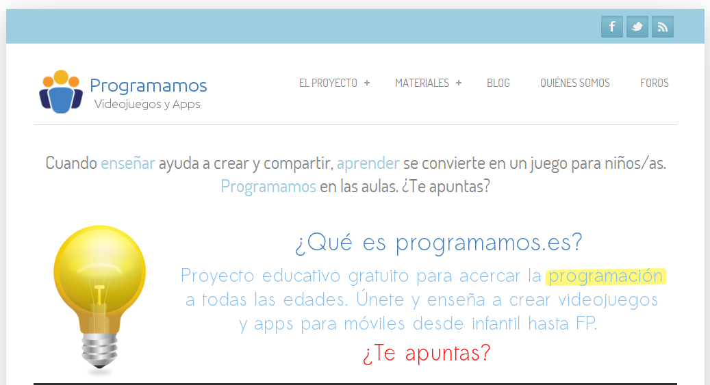 El sitio Programamos.es es el resultado del trabajo de 4 docentes ...