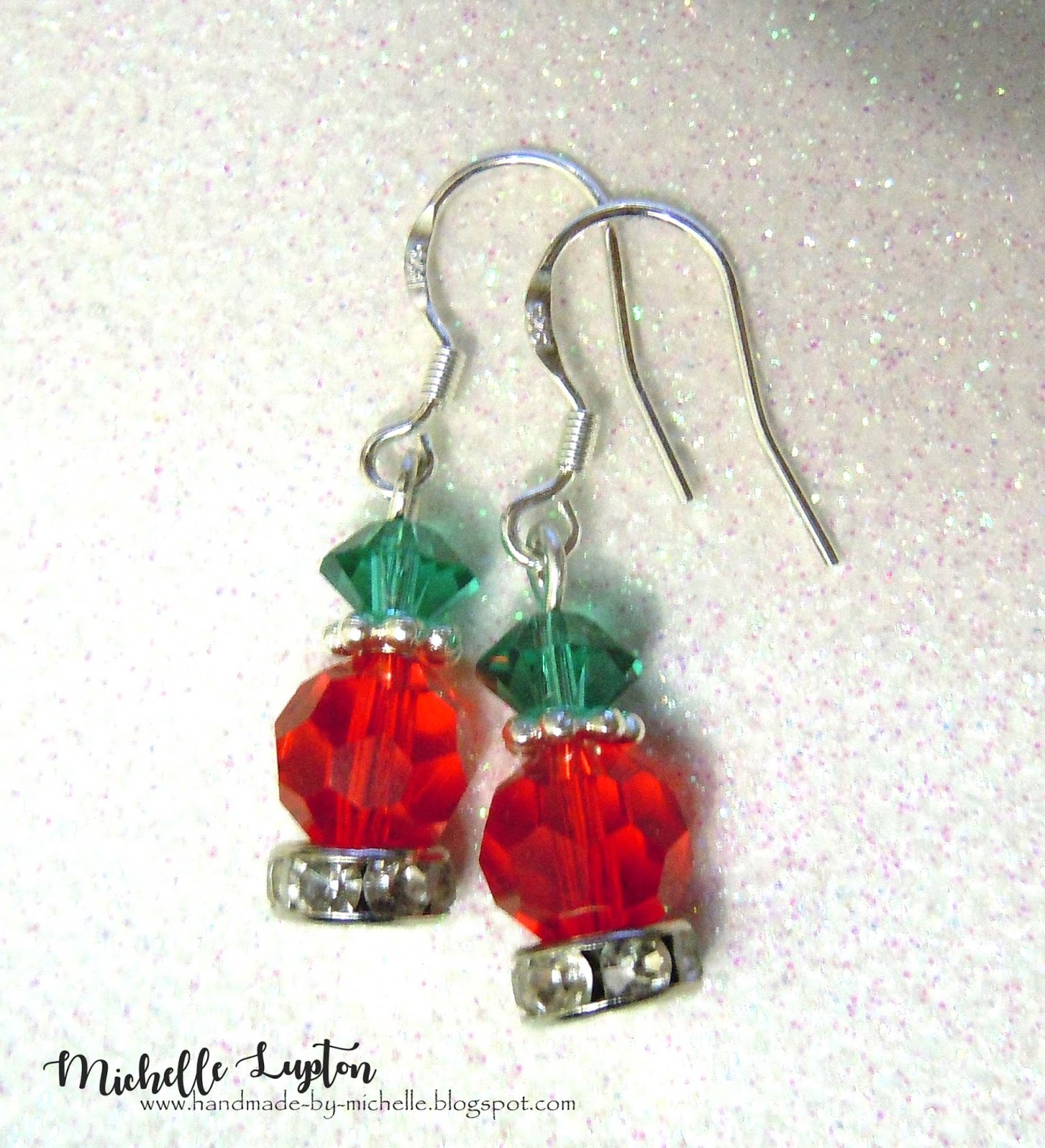 Handmade by Michelle Christmas earrings