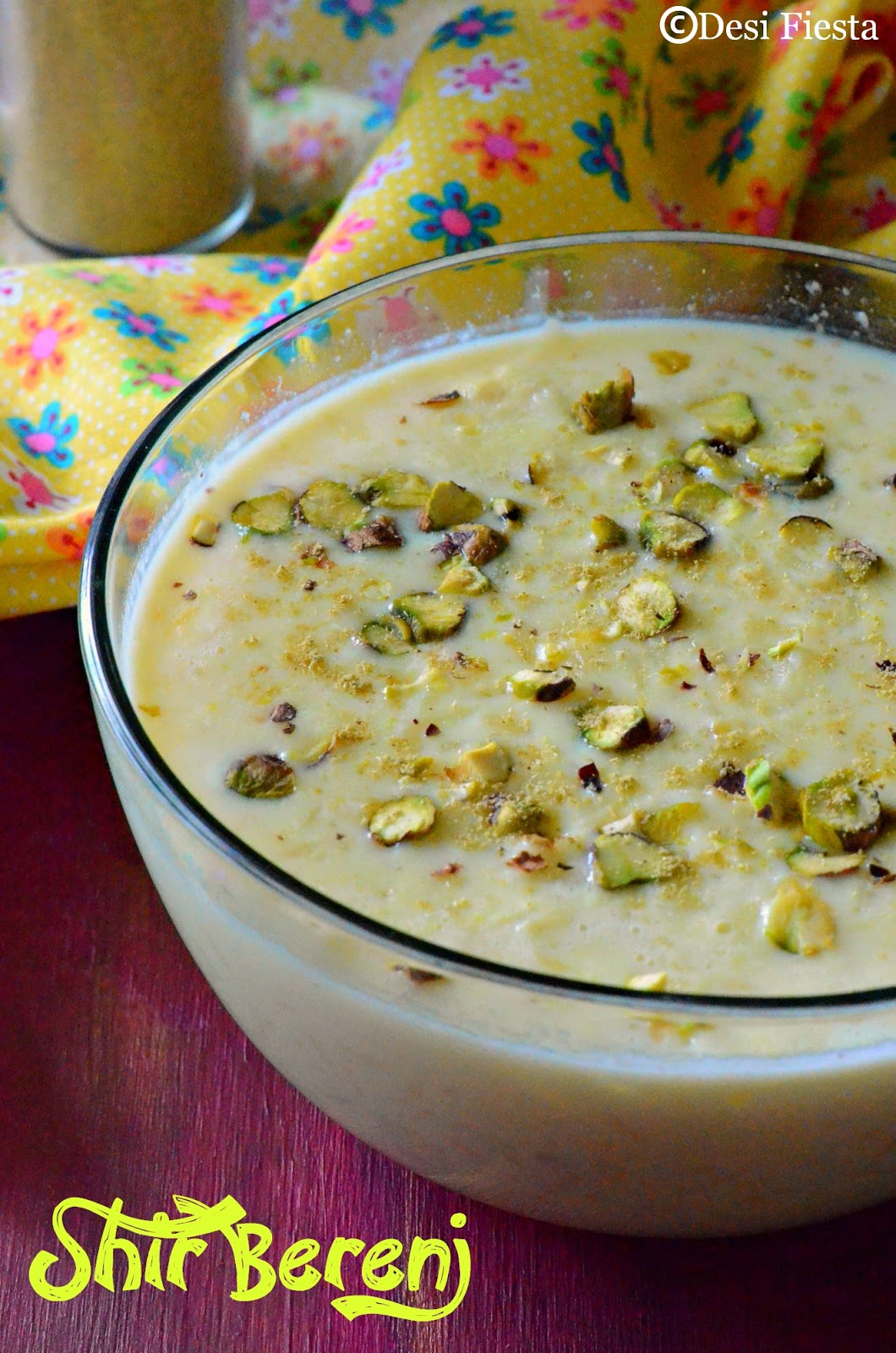 Desi Fiesta : Shir Berenj Recipe |Rice pudding ~Afghani Recipe ...