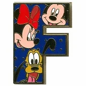 Alfabeto de Mickey, Minnie, Donald y Pluto F.