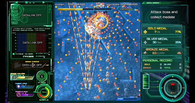 Raiden V - Director's Cut - Bosses are easier than regular enemies, thanks to more traditional patterns