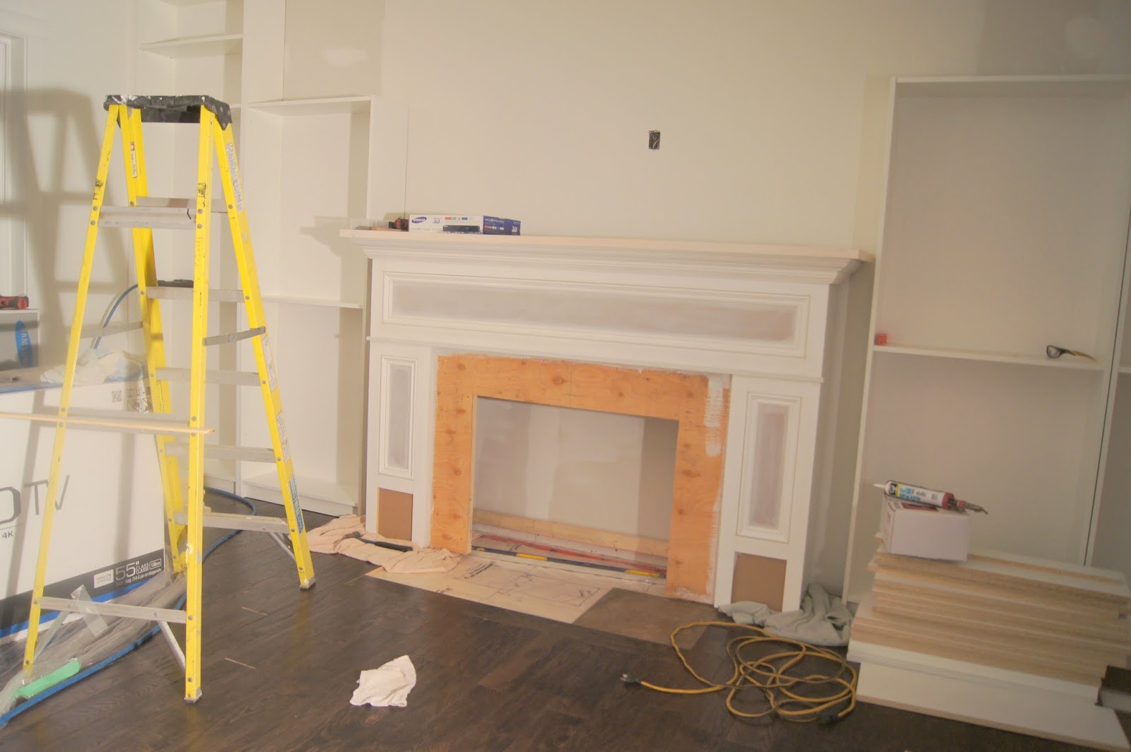 Beautiful DIY Pellet Stove Insert Fireplace Mantel "Making Montessori
