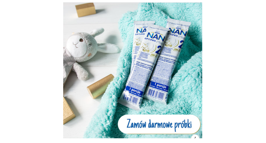 Darmowe próbki mleka NAN OPTIPRO® Plus 2 HM-O Konkurs
