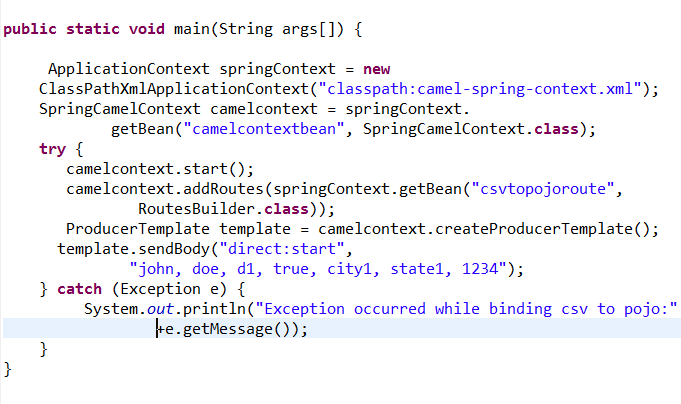 Apache camel usage with examples: Delimited text processing using camel ...