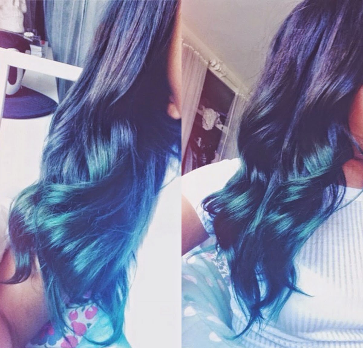 OH RUBY DIY OMBRE TURQUOISE HAIR INSPIRED BY KYLIE JENNER