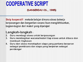 Prinsip Model Cooperative Script Jejak Pendidikan