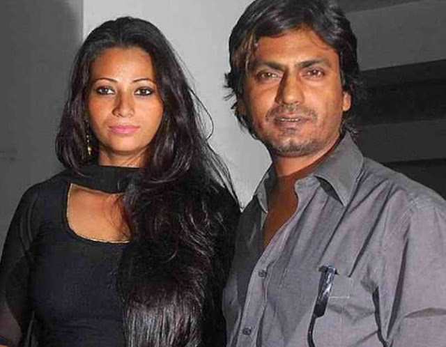 Nawazuddin Siddiqui with wife Nawazuddin Siddiqui with wife