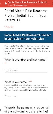 Facebook Research refer and earn