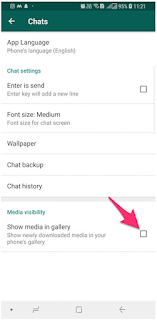 Begini Cara Menyembunyikan Foto dan Video WhatsApp dengan  Fitur Visibilitas Media Di Galeri Android