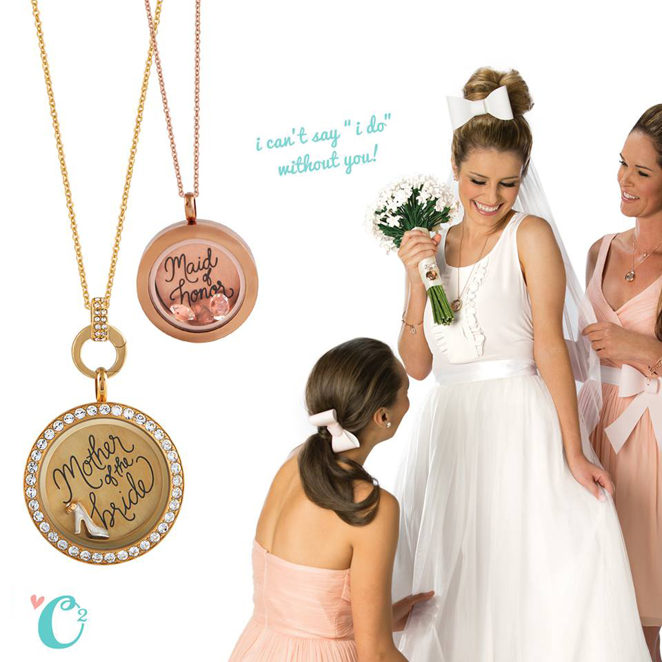 Origami Owl Bridal Collection for the Bridal Party at StoriedCharms.com