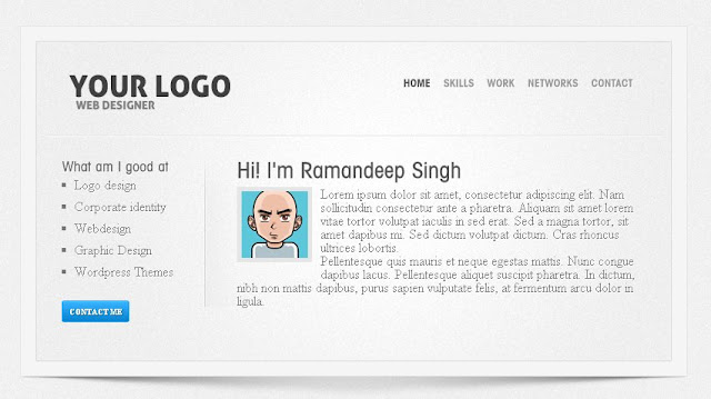Indito portfolio blogger template - Redesigned Coding and working Perfect