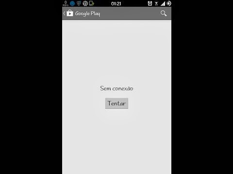 Google Play sem conexão - Fonte/Reprodução: http://www.youtube.com/watch?v=KqQIWN9i-io