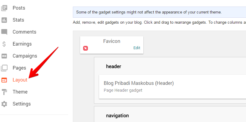 Menu Layout blogger Menu Layout blogger
