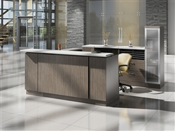 Gray Reception Desk Gray Reception Desk