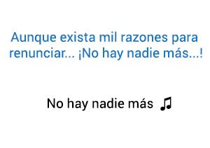 Sebastián Yatra No hay nadie más significado de la canción.