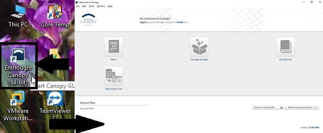 enthought python canopy run